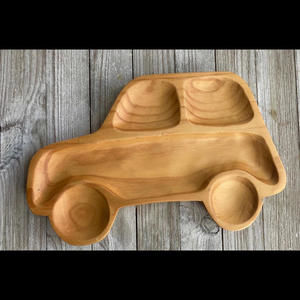 Petits Et Maman Wooden Car Plate - Eco-Friendly, Handcrafted Time Concept Kids